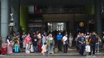 Puluhan Ribu Pemudik Via Kereta Tiba di Ibu Kota