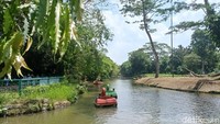 Aktivitas lain yang patut dicoba juga adalah bermain di wahana perahu angsa di Taman Perahu. Taman Perahu merupakan kolam besar seluas 2 ribu m2 dan terdapat pulau buatan di tengahnya. Biaya mengelilingi kolam ini dengan perahu angsa adalah Rp 15 ribu. (Weka Kanaka/detikcom)