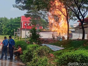 Semburan Api di Rest Area Tol Cipali Tak Makan Korban