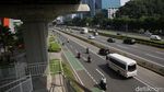 Suasana Tol Dalam Kota yang Lengang di Hari Pertama Masuk Kerja