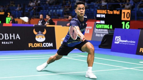 Anthony Sinisuka Ginting di Badminton Asia Championships 2023