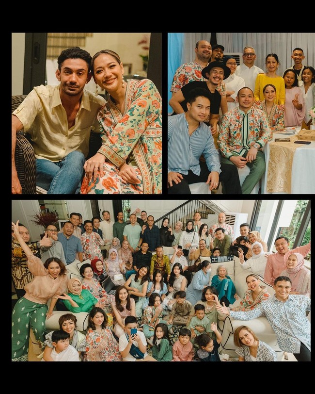 Saking dekatnya, Tiko ikut seragaman saat momen perayaan Labaran keluarga. (Foto: dok. Instagram BCL)