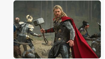 Haaland dengan rambut tergerai ibarat Thor.Foto: Twitter