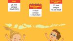 Infografis: Jadwal Libur Sekolah Semester Genap 2022/2023 di 33 Provinsi