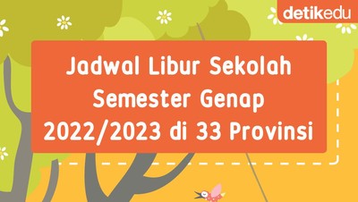 Infografis: Jadwal Libur Sekolah Semester Genap 2022/2023 di 33 Provinsi