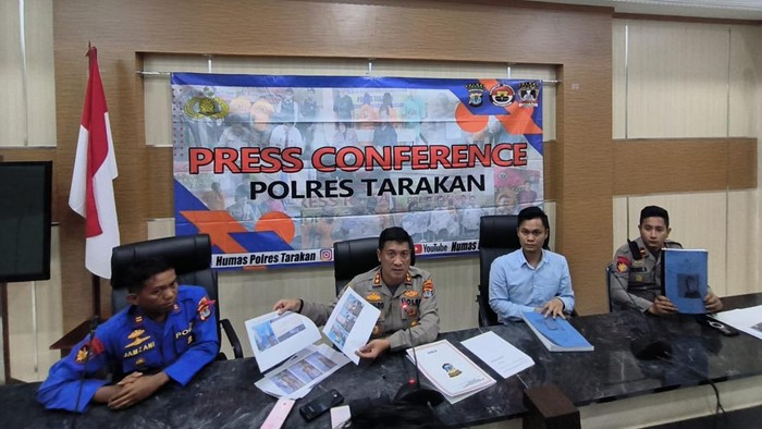 Kapolres Tarakan AKBP Ronaldo Maradona (tengah). Dokumen Istimewa