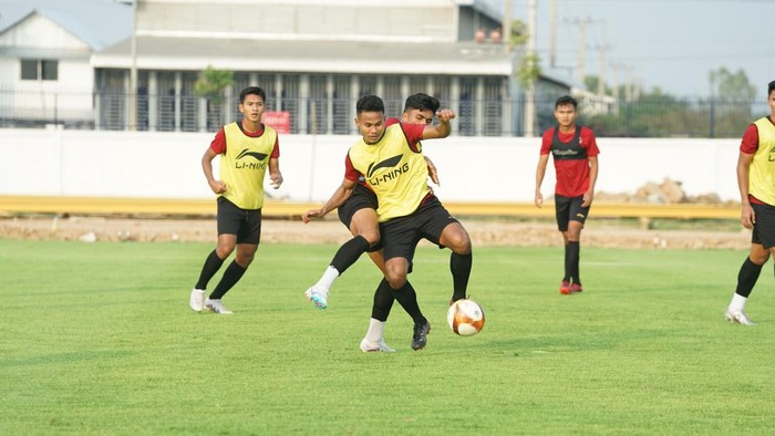 Latihan Timnas Indonesia U-22 jelang laga pertamanya di SEA Games 2023