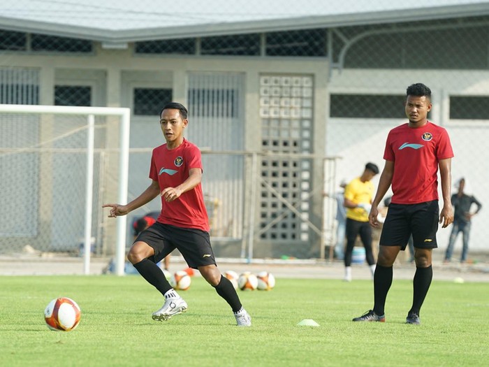Latihan Timnas Indonesia U-22 jelang laga pertamanya di SEA Games 2023
