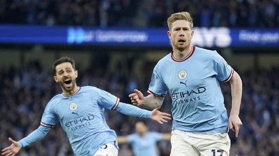 Manchester City Tumbangkan Arsenal di Etihad Stadium
