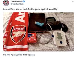 Meme Arsenal Dihabisi City, Asa Juara Liga Inggris Pupus?