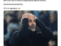 Meme Arsenal Dihabisi City, Asa Juara Liga Inggris Pupus?