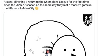Walau kalah, Arsenal dipastikan lolos di Liga Champions musim depan, tapi tetap saja menyakitkan karena dilibas City. Foto: Twitter