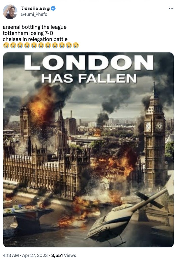 Meme Chelsea kalah lagi