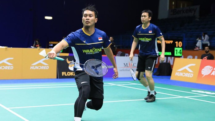 Mohammad Ahsan/Hendra Setiawan di Badminton Asia Championships 2023