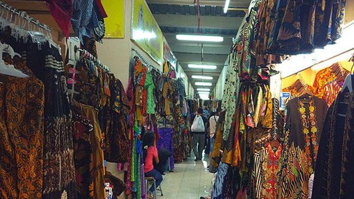 Pasar Klewer di Solo.