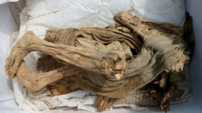 Mumi berusia 1.000-an tahun ditemukan di Lima, Peru. Mumi itu diperkirakan dari masa sebelum kebudayaan Inca.