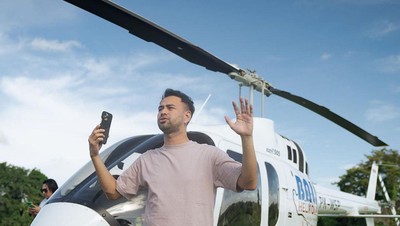 8 Potret Helikopter Punya Raffi Ahmad yang Disewakan