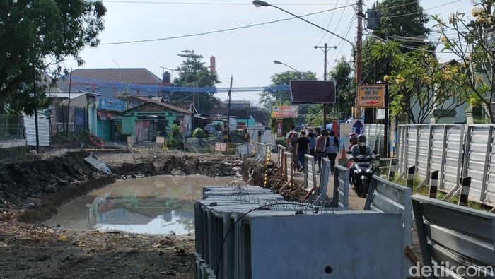 Susana proyek Viaduk Gilingan Solo, Kamis (27/4/2023).