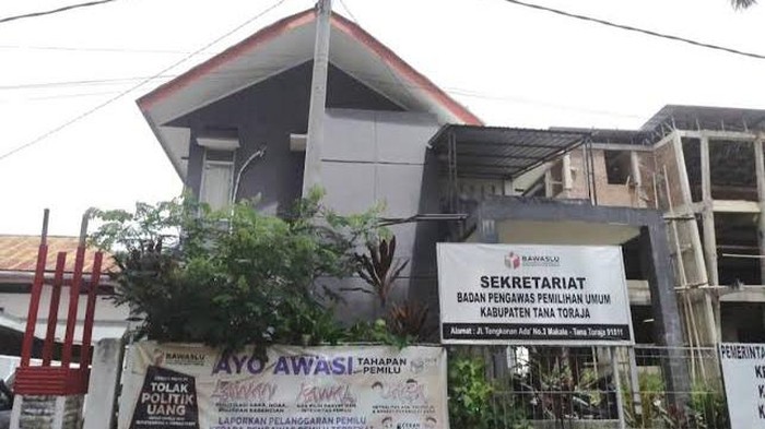 Kantor Bawaslu Tana Toraja, Sulawesi Selatan (Sulsel).