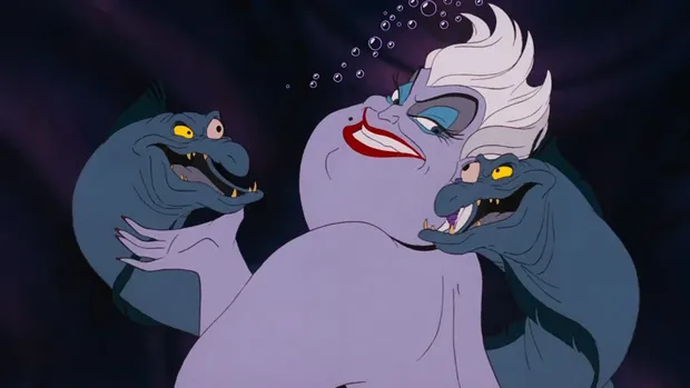 Karakter dalam film animasi The Little Mermaid.