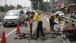 Ada Perbaikan Jalan di KH Abdullah Syafei Tebet, Begini Kondisinya