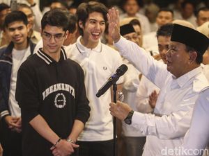Momen Al dan El Gabung Gerindra