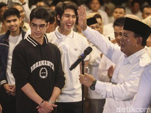 Momen Al dan El Gabung Gerindra