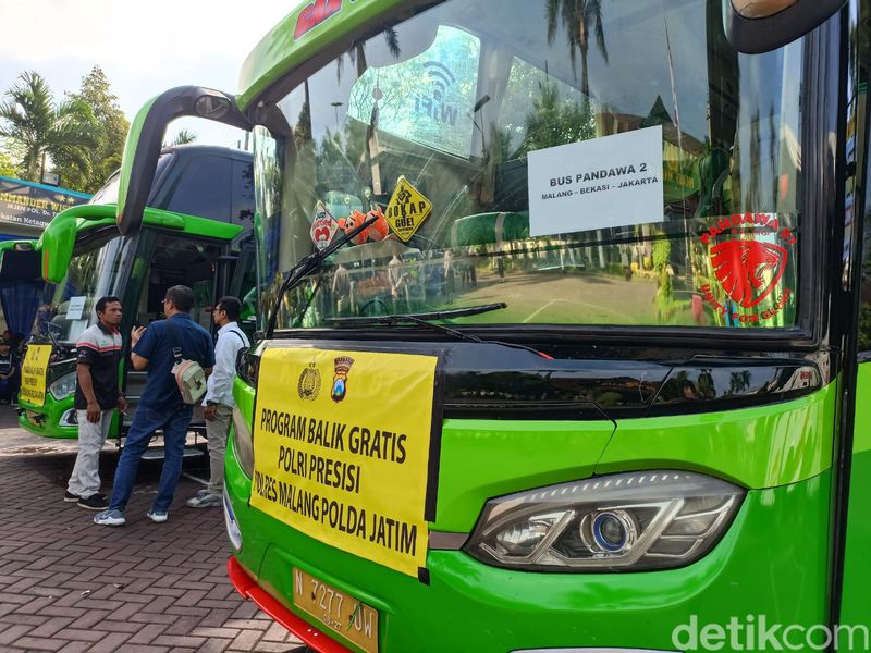 mudik balik gratis polres malang
