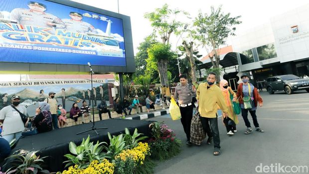 mudik balik gratis polrestabes surabaya
