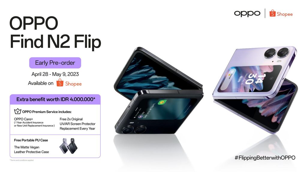OPPO Find N2 Flip di Shopee