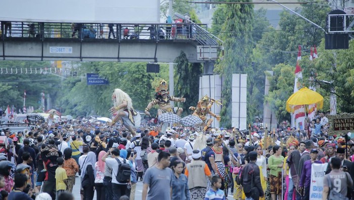 Pawai ogoh-ogoh di Kota Semarang sebelum pandemi. Foto diunggah Jumat (28/4/2023).