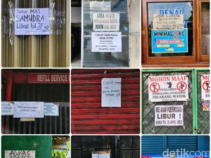 Potret Warung hingga Toko Masih Tutup Bikin Warga Kelimpungan