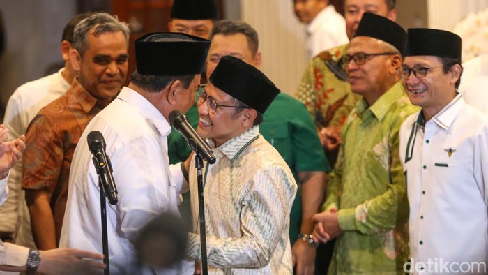 Ketum Gerindra Prabowo Subianto dan Ketum PKB Muhaimin Iskandar atau Cak Imin menegaskan koalisi Gerindra dan PKB sangat solid.