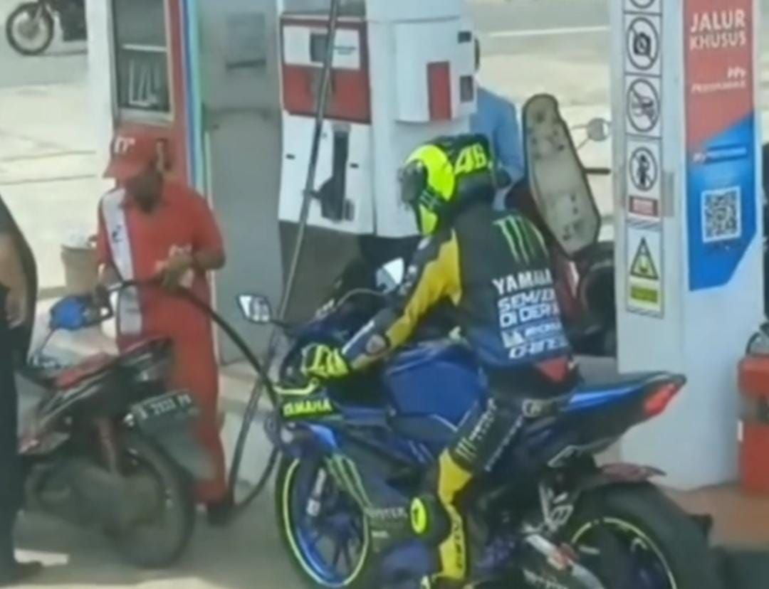 Valentino Rossi KW ikutan mudik Lebaran.
