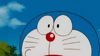 Karakter Doraemon dalam anime digambarkan sebagai robot kucing jantan gembul dengan tubuh berwarna biru-putih. Ia memiliki kantong ajaib dan suka makan dorayaki. (Foto: Magnumx)