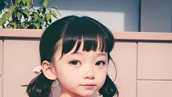 Setelah diubah dengan teknologi AI, menjadi lebih imut tampilannya. Foto: (Magnumx).