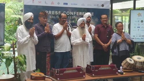 BaliSpirit Festival mengadakan konferensi pers di TAT Art Space, Sabtu (29/4/2023). (Ronatal Siahaan/detikBali)