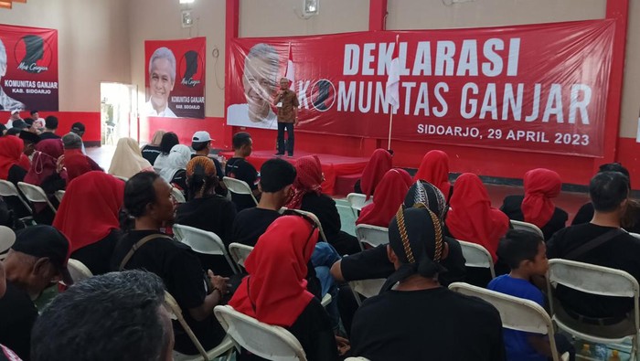 Deklarasi relawan Komunitas Ganjar mendukung Ganjar Pranowo Capres