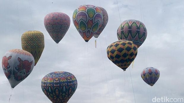 Festival Balon Udara di Stadion Hoegeng, Kota Pekalongan, Sabtu (29/4/2023).