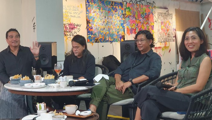 Indra Lesmana, Aksan Sjuman dan Raul Renanda menggelar acara Antologi Musik Indonesia Volume II di The Apurva Kempinski Bali pada pukul 18.00 Wita, Jumat (28/4/2023). (Ronatal Siahaan)