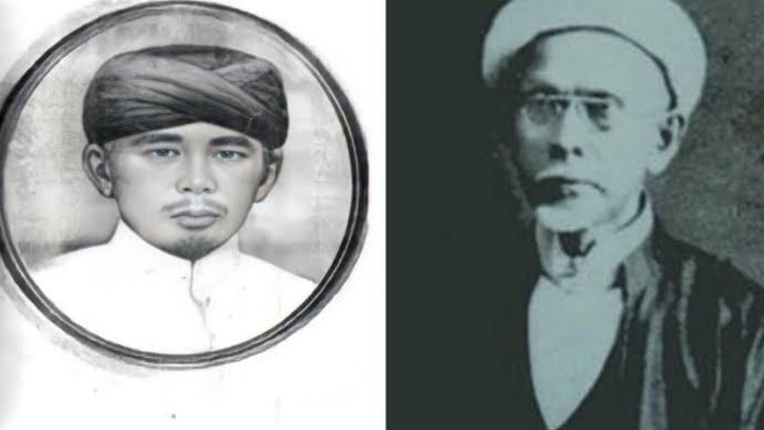 Ki Wasyid (background putih) dan Ki Arsyad Thawil (Background hitam)