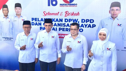 Perindo mempertanyakan survei Poltracking Indonesia yang mengeliminasi TGB Zainul Majdi dari simulasi 20 cawapres.
