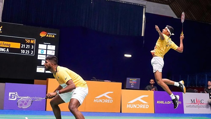 Satwiksairaj Rankireddy/Chirag Shetty di Badminton Asia Championship 2023