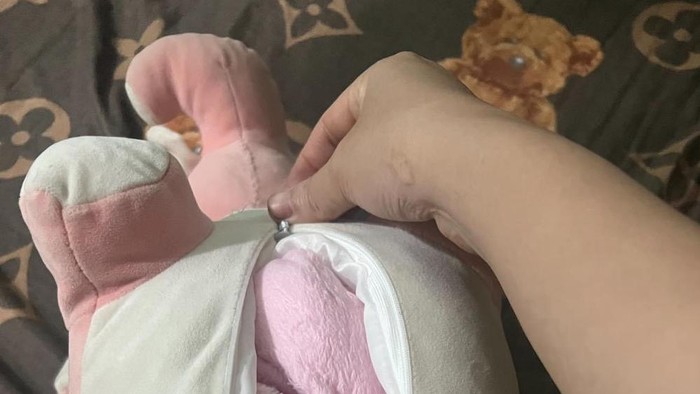 Boneka yang sering dipeluk suami saat tidur