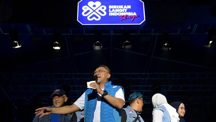 Mendag Zulhas menghadiri konser musik Birukan Langit Indonesia Stage (BLIS), di Stadion Maguwoharjo, Sleman, Daerah Istimewa Yogyakarta (DIY), Sabtu (29/4).