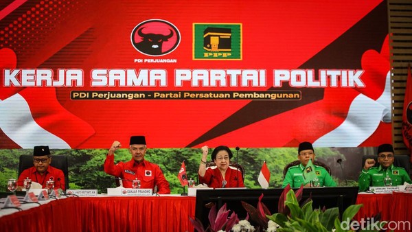 Dukung Ganjar Capres, Elite PPP Sowan ke Megawati di DPP PDIP