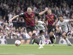 Man City Unggul 2-1 atas Fulham di Babak I