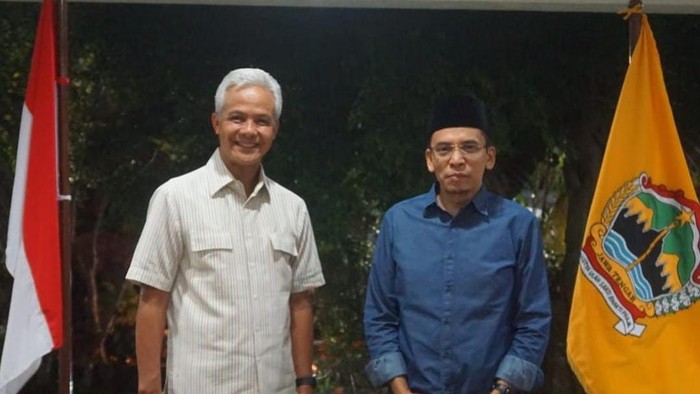 Ganjar Pranowo - TGB Zainul Majdi saat bertemu beberapa waktu yang lalu. Foto: Istimewa