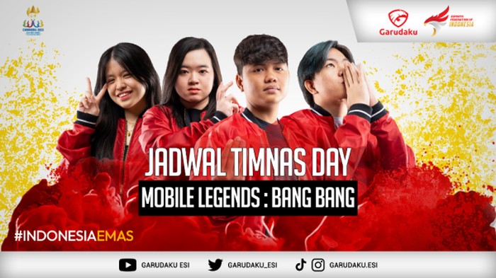 SEA Games 2023 kembali menyuguhkan nomor pertandingan Mobile Legends di cabang olahraga (Cabor) esports. Pengurus Besar Esports Indonesia (PBESI) melalui Garudaku, telah mengumumkan jadwal pertandingannya.