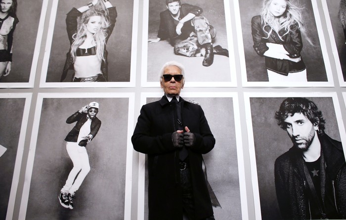 Fashion designer Karl Lagerfeld attends the Karl Lagerfeld and DJ Big Ali Party at the VIP Room St Tropez on August 12, 2009 in St Tropez, France. ( Photo by Foc Kan/Wireimage )